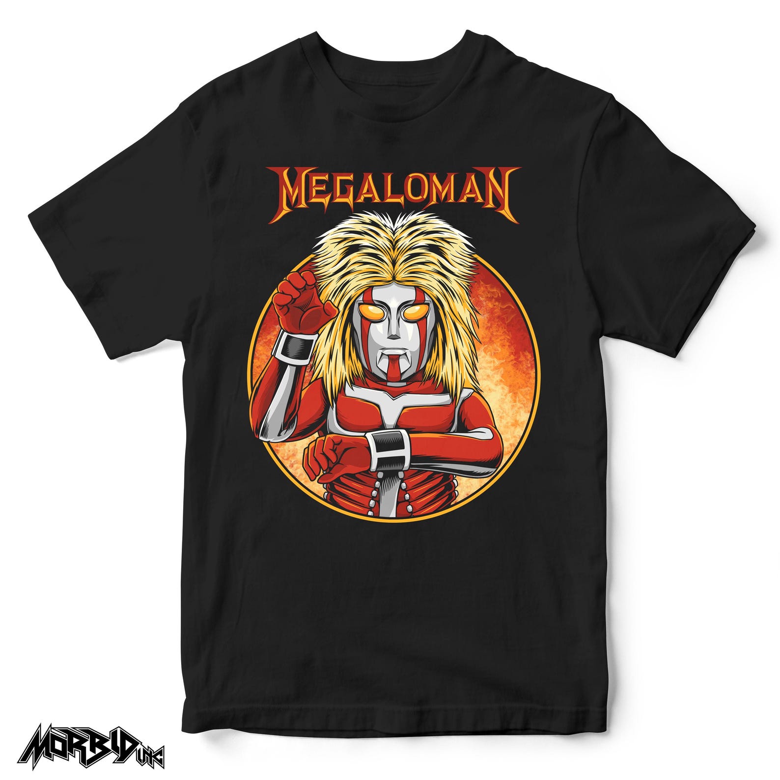 Megaloman Tokusatsu T-Shirt: Retro Japanese Superhero Graphic Tee S