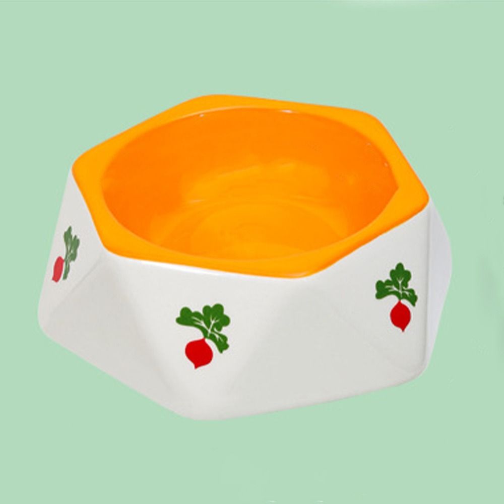 Cartoon Rabbit Feeder Ceramic Pet Food Feeding Basin Food Dispenser Rabbit Food Bowl  Kitten Puppy