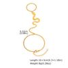 Stainless Steel Snake Animal Finger Bracelet Gold Fashion Jewelry Br-2332