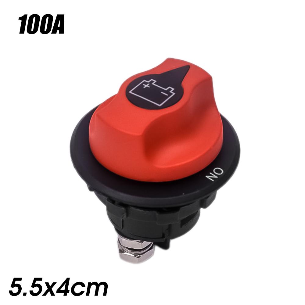 Spínač autobaterie Černý uzávěr Neodnímatelný DC bateriový spínač 50/100/200/300A Autobateriový spínač RV Ochrana napájení Příslušenství
