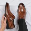 Fashion New Luxury Designer Men's Glossy Patent Leather Wedding Forma Dress Shoes Male Driving Loafers Zapatos Hombre