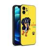 Dackel Hund Liebe Handyhülle für Apple iPhone 13 12 Mini 11 Pro XS Max XR X 8 7 6S 6 Plus SE 2022 2020 5S 5 Weiche Schwarze Hülle
