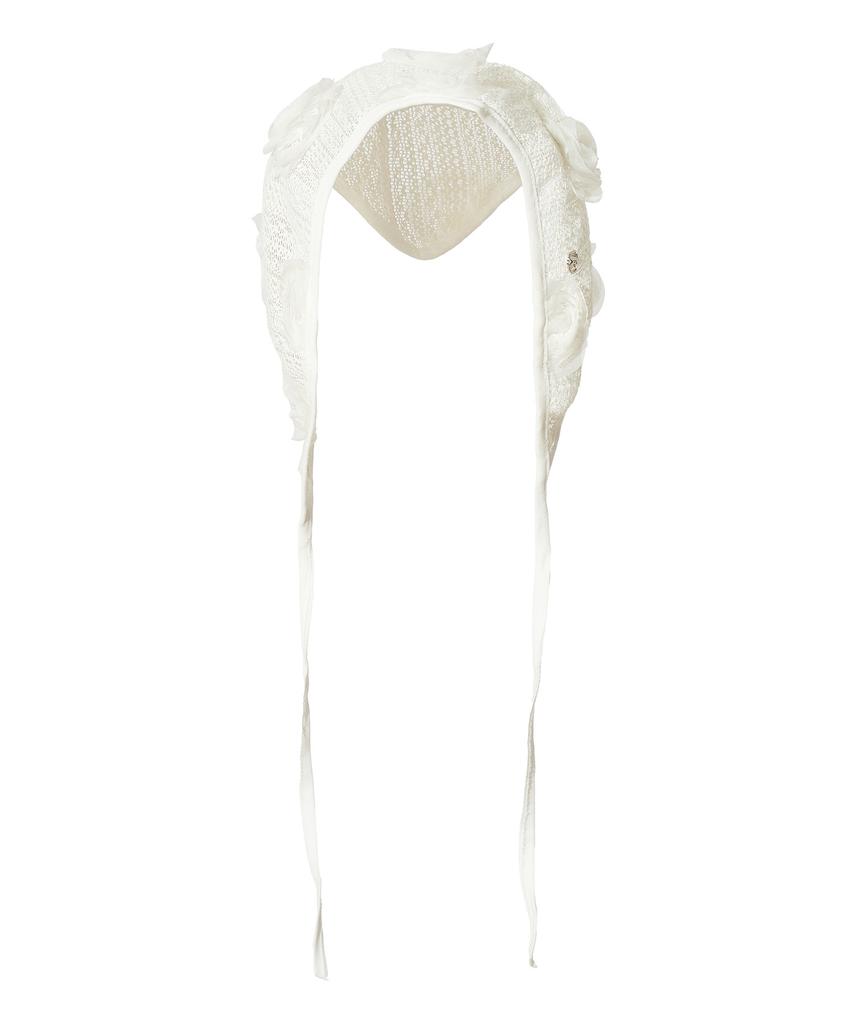 FAKIII Rose Lace Bonnet_Ivory