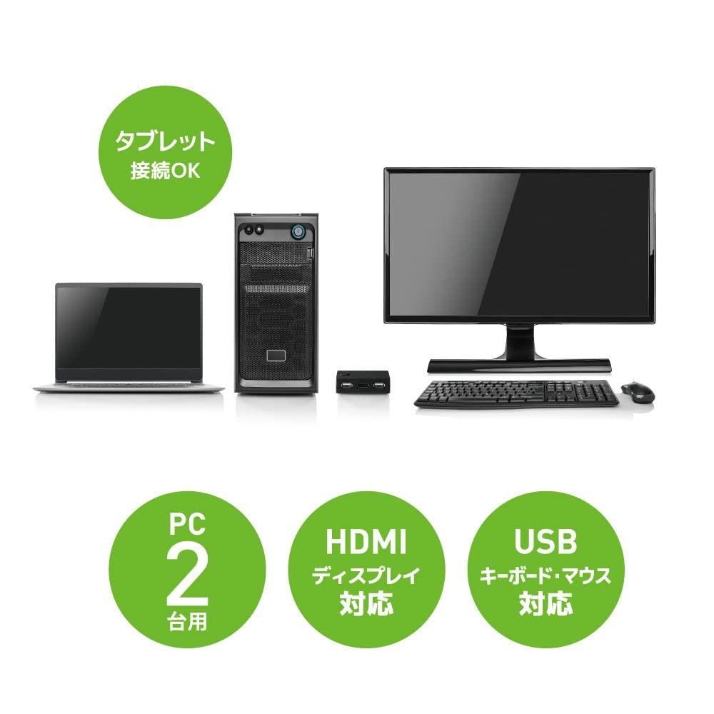 RATOC Systems HDMI PC Switcher 2 Black (for PCs) RS-230UHA