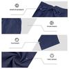 Men's Linen Short-Sleeve Henley Shirt & Long Pants Casual Sportswear Set