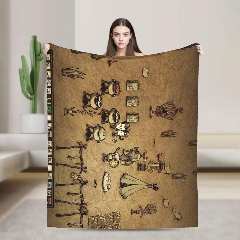 Don't Starve Survivalspiel Samtdecke Modische Decken Monster für Teppichstück Gestrickte Modische Decke Büro Leicht Atmungsaktiv