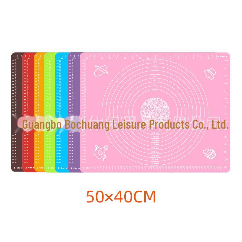 

Утолщенный кухонный силиконовый коврик для резки и выпечки 50x40 см со шкалой Green