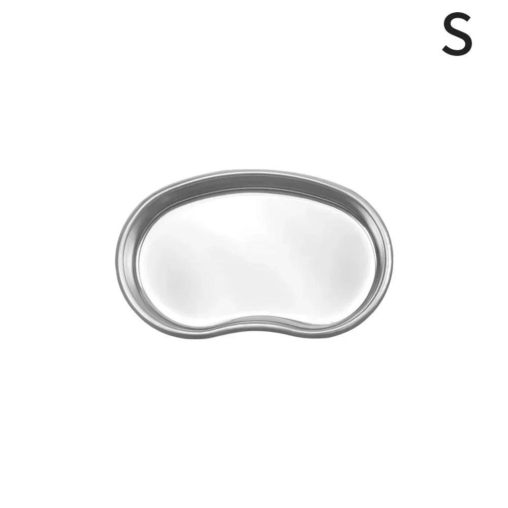Stainless Steel Kidney Shaped Sterilized Tray Jar Pot Container Bottle Tweezers Medical Dental Surgical Cosmetic Tattoo Accesory