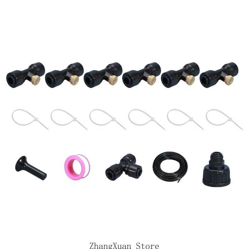 Watering System for Garden DIY Plant Kits Misting Sprinkler Greenhouse Accessories Easy Installation Irrigation Kits