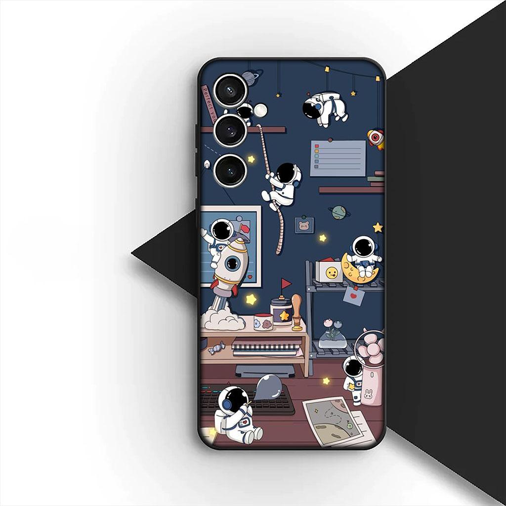 

Phone Cover for Motorola Moto G55 G45 G75 G85 G13 Edge 50 30 Fusion 40 NEO Ultra Pro Case Galaxy Moon Sky Astronaut Stars Motorola Edge 50 Ultra
