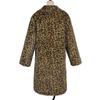 VAYLA  Autumn Winter Fur Coat Women Fashion Casual Square Collar Imitation Leopard Faux Fur Coat Plush Long Coat Winter Jacket