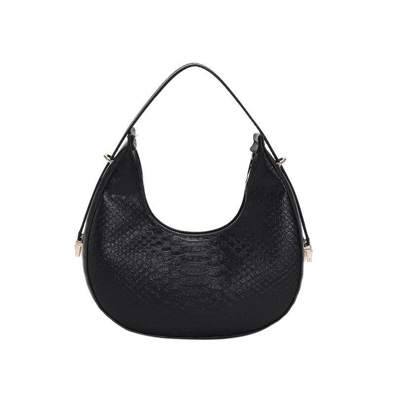 Retro Minimalist Crescent Bag 2023 New Women's Bag Street Fashion Shoulder Bag Trendy Armpit Bag