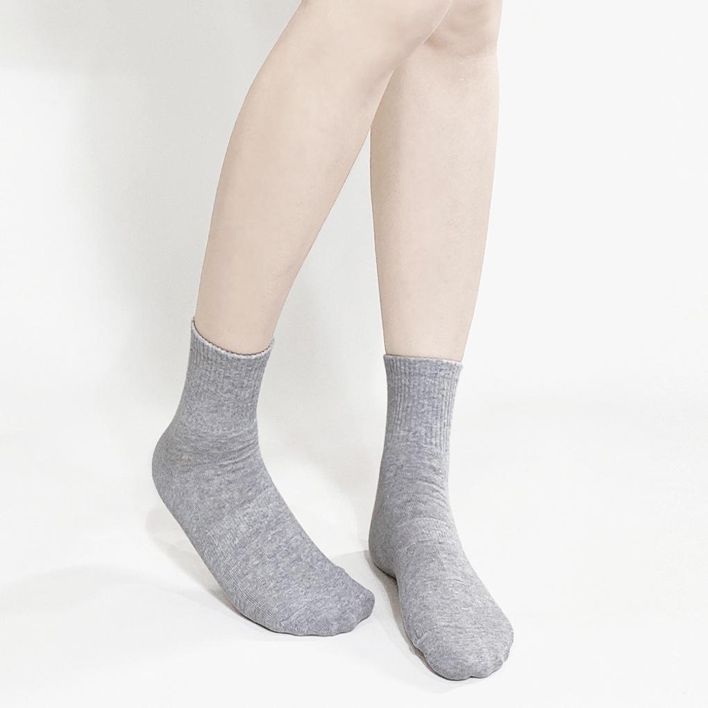 4 Pairs of Thick, Reinforced Sole, Banded, Mid-calf Socks for Men and Women