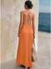 European Fashion V-neck Backless Sleeveless Spaghetti Strap Dress 2026