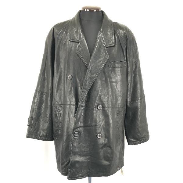 

Nonchalantans Sheepskin Leather Coat Black Men s M(USED)