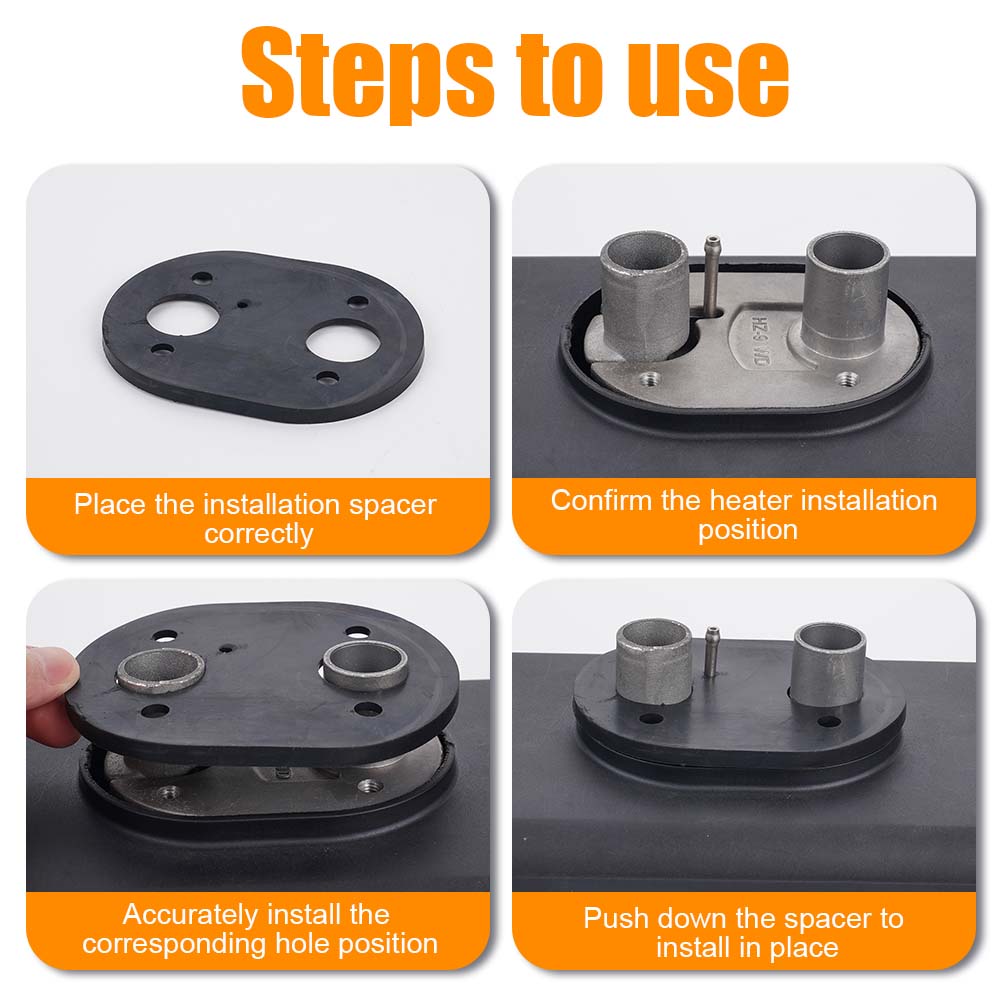 1/2/4/8PCS Black Heater Gasket Base, Suitable For Eberspacher Airtronic D2 D4 Webasto Air Top 2000 Diesel Parking Heater