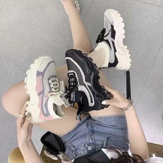 Spring and Autumn Shoes Women's Flying Weave Breathable Casual Women's Shoes Student Fashion Sports Shoes Versatile Popular Casual Shoes