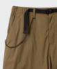 Musinsa Standard [City Leisure] Fleece-Lined Wide Belted Parachute Pants [Mud Beige]