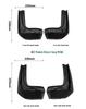 Acura MDX 2022-2026 Front & Rear Mud Flaps: Leather Anti-Splash Car Accessories