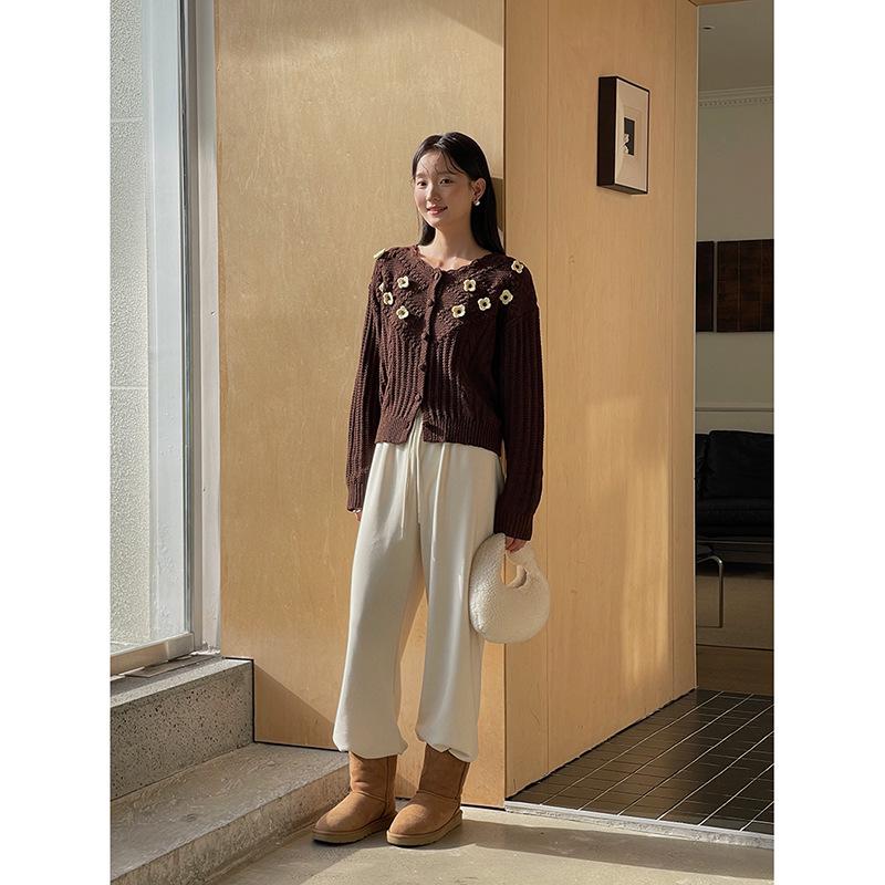 

Ge Ming Women s High Waist Wide Leg Drawstring Pants, Korean Style, Spring 2026 Collection (N292B) L (fits 110-130 jin)