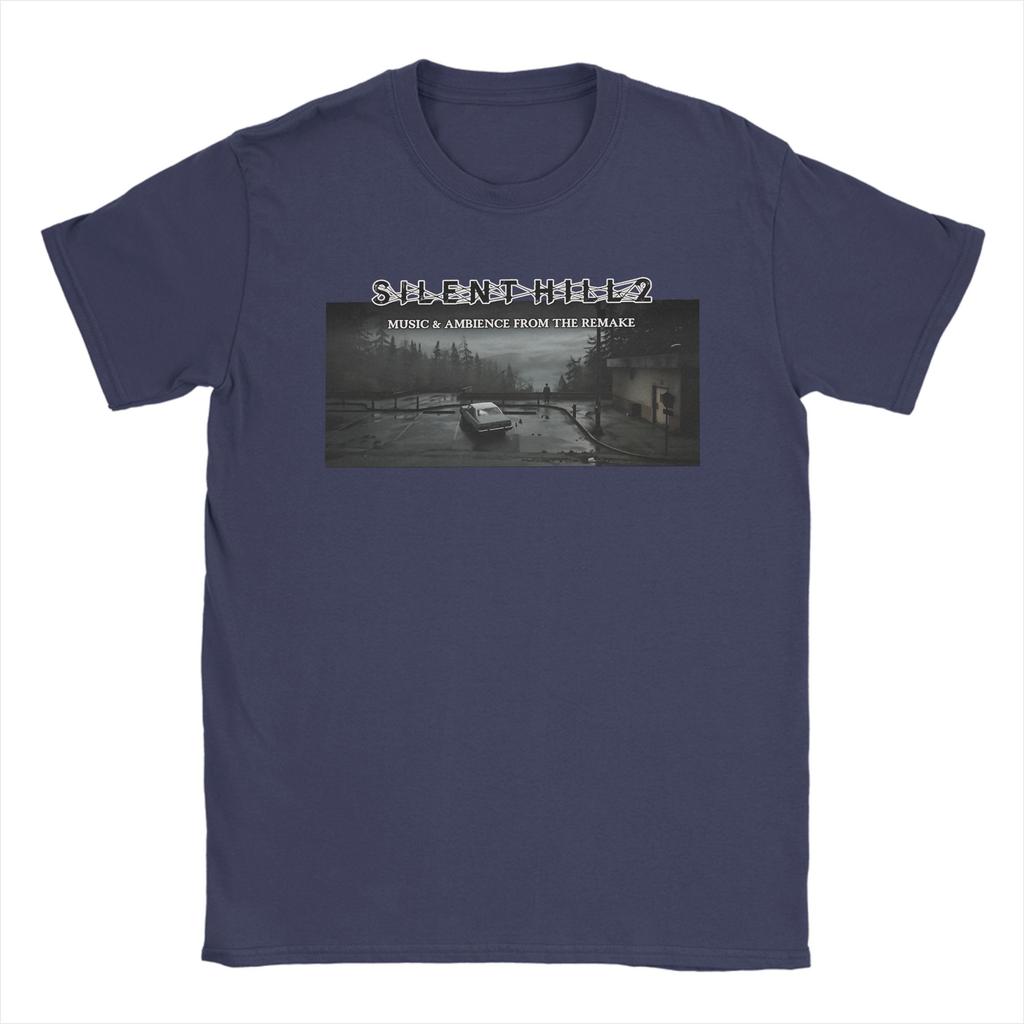 Unisex T-Shirt Vintage S Bootleg Stil Silent Hill II T-Shirts Harajuku Sommer T-Shirt Y2K Basic Design 100% Baumwolle Oberteile Übergröße