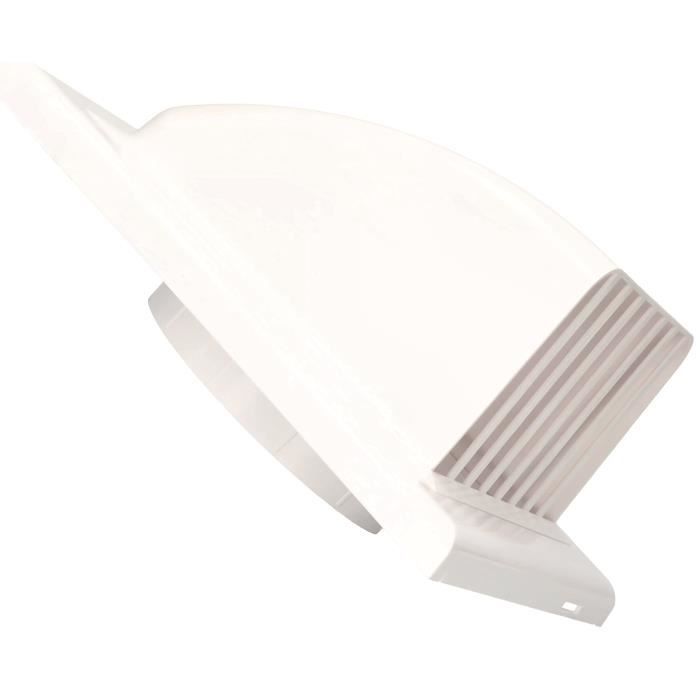 Air Duct - KOTARBAU - Wall Outlet - Diameter 125 Mm - Non-return Flap - Round Ventilation Grille