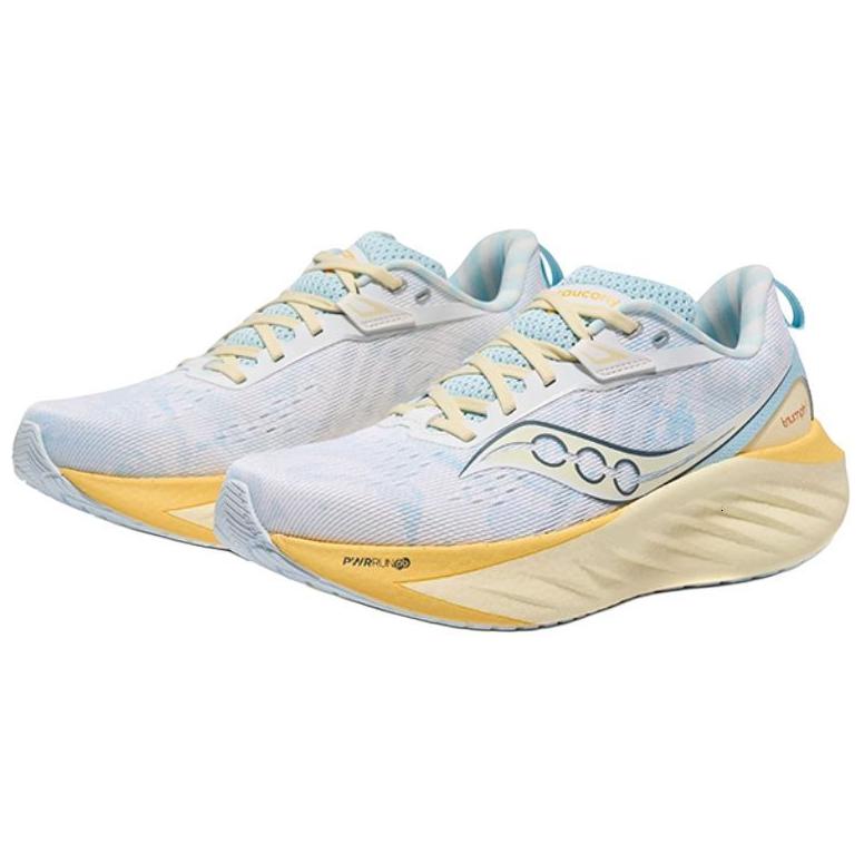 Saucony Triumph 22 Versatile Comfortable Summer Nautical Cushioning Durable Supportive Low-Top Running Shoes Unisex Running Shoes S20964-602