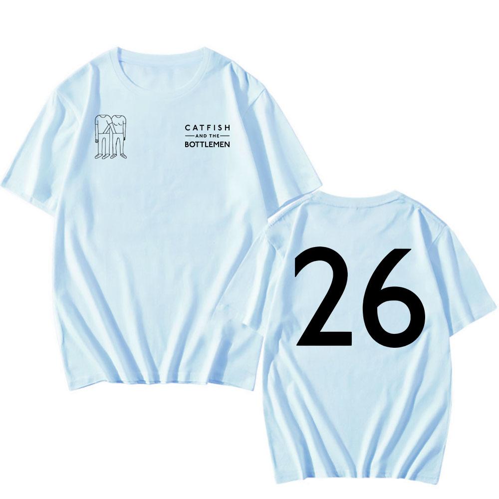 Rock Band Catfish and The Bottlemen Tshirts The Balcony Anniversary Album Print T-shirt Cotton Mens Tees Grunge T Shirts
