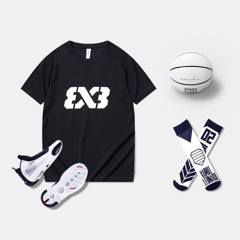 

Летняя американская баскетбольная быстросохнущая одежда 3х3 с короткими рукавами, спортивная футболка для отдыха, фитнеса и тренировок, разминочная мужская футболка для стрельбы