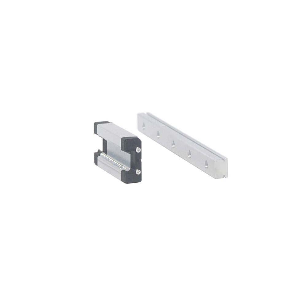 Link CNC 3D Printer Parts: Precision Miniature Linear Guide Rail MGN with MR Slider In Green and Black.