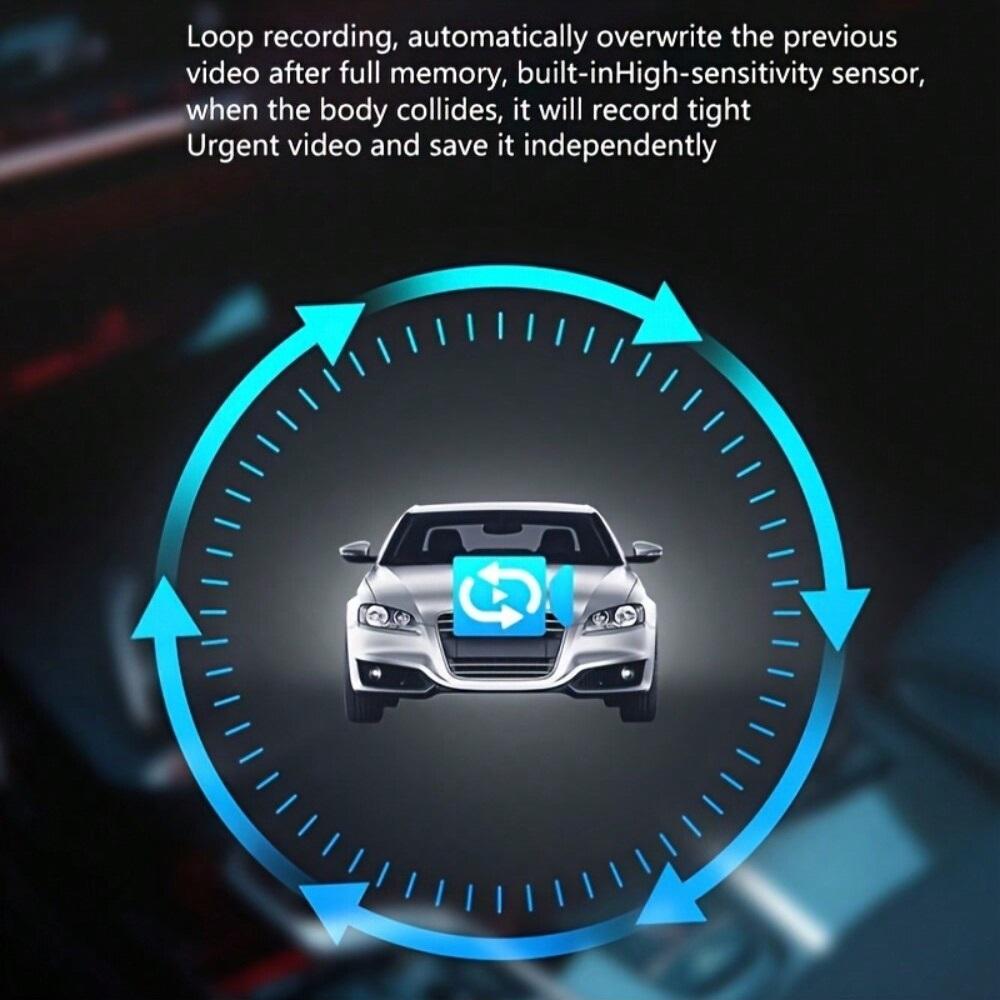 1PC 1080P Car Driving Recorder – 3-Inch Screen HD Single Lens Video Recorder (Trendy Auto Cam)