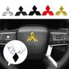 Auto Lenkrad Logo Abdeckung Aufkleber Für Mitsubishi Outlander Lancer ASX Eclipse L200 Pajero Delica EVO Attrage Innenteile