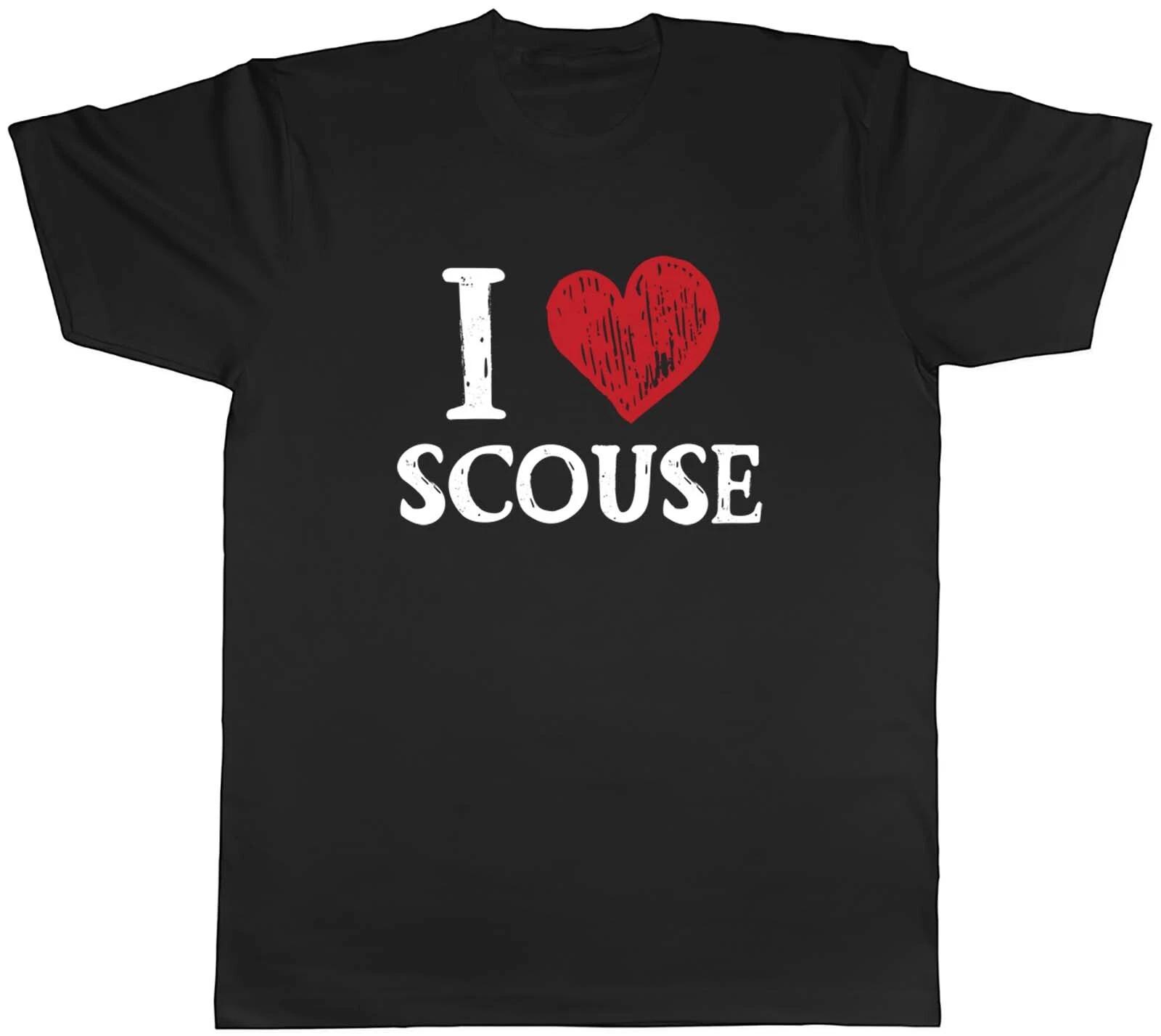 I Love Scouse Mens T-Shirt Liverpool Tee Gift S