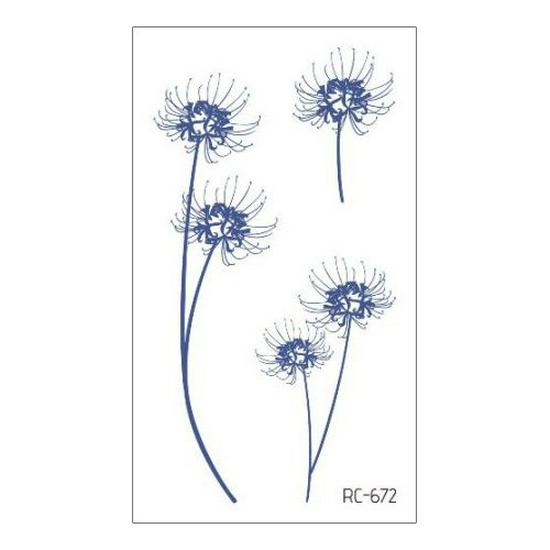 Waterproof Long-lasting Cute Peacock Feather Temporary Tattoo Stickers for Women