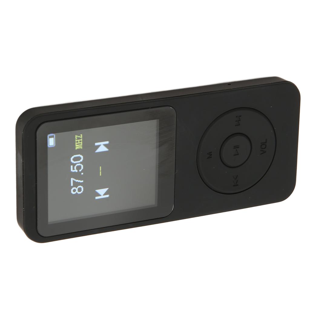 נגן MP3 עם Bluetooth 5.0 1W 8 אוהם רמקול HD רדיו FM סאונד HiFi ללא אובדן נתונים רב-פונקציונלי נייד MP3 MP4 מוזיקה