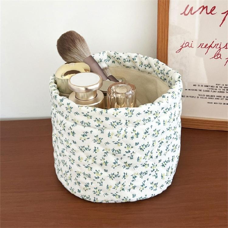 Practical Floral Cosmetic Case Keep Your Table Tidying While Traveling Or Home Decoration