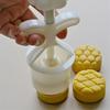Beautiful Pineapple Pastries Molds Functional Manual Mooncakes Press Embossed Mooncakes Molds for Dessert Enthusiasts