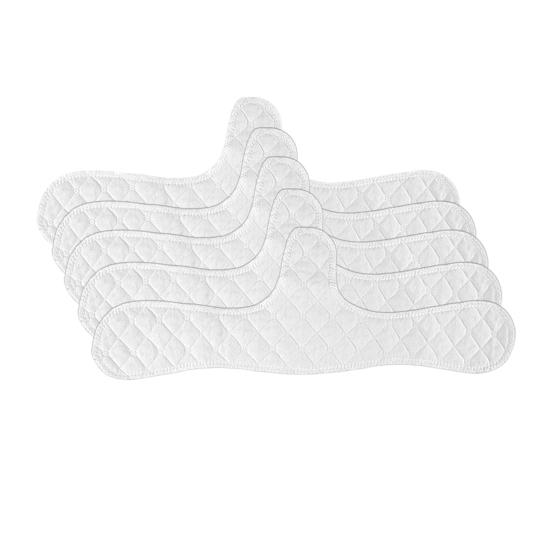 5/10Pcs Bra Liner Reusable Washable Under-Breast Sweat Absorber Pads Women Odor Control Cotton Breast Pad Moisture Wicking Boob Insert Lining