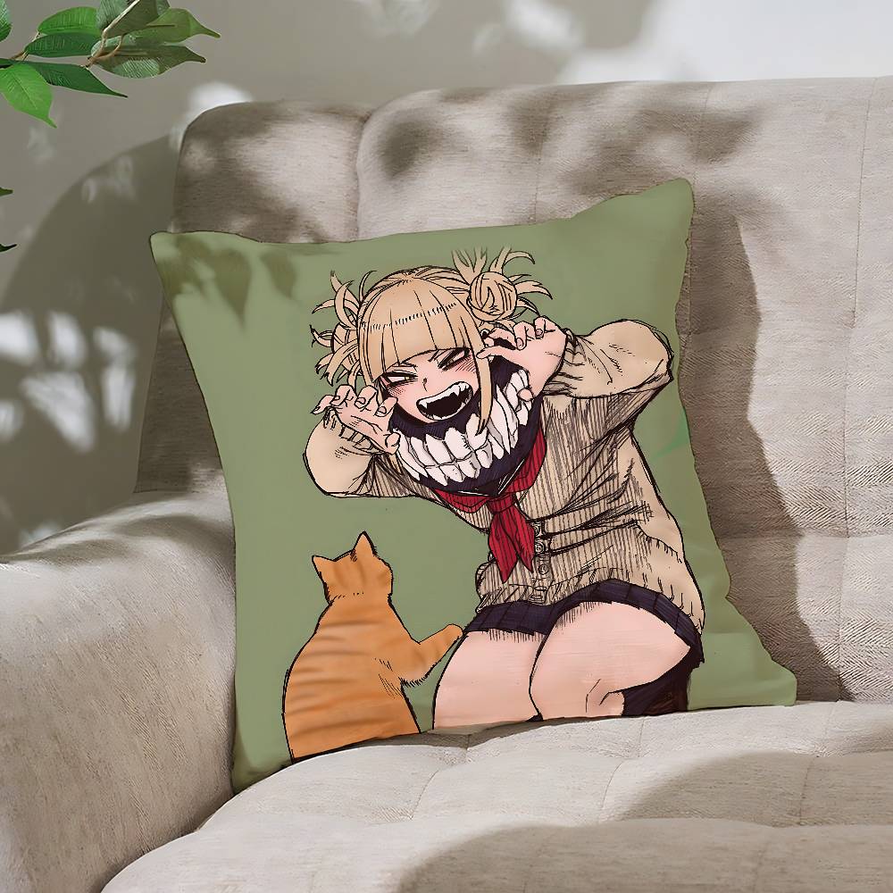 Cute Anime-Himiko TogaS Customizable Square Pillowcases, Stylish And Soft, Perfect For Beds, Cars, And Sofas.
