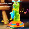 Hudební tančící housenka se saxofonem Hračka LED Světla Zábavná elektrická hudební hračka pro děti Perfektní dárek pro učení a hraní