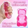 8cm Gummy Bear Sensory Squeeze Toy - Jelly-like Slow Rebound Stress Relief Toy