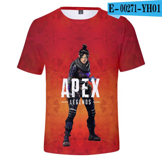 Kids T Shirt 3d Apex Legends Clothing Children Boys Girls Short Sleeve Tshirt Outerwear T -Shirt Children Clothe Tee 