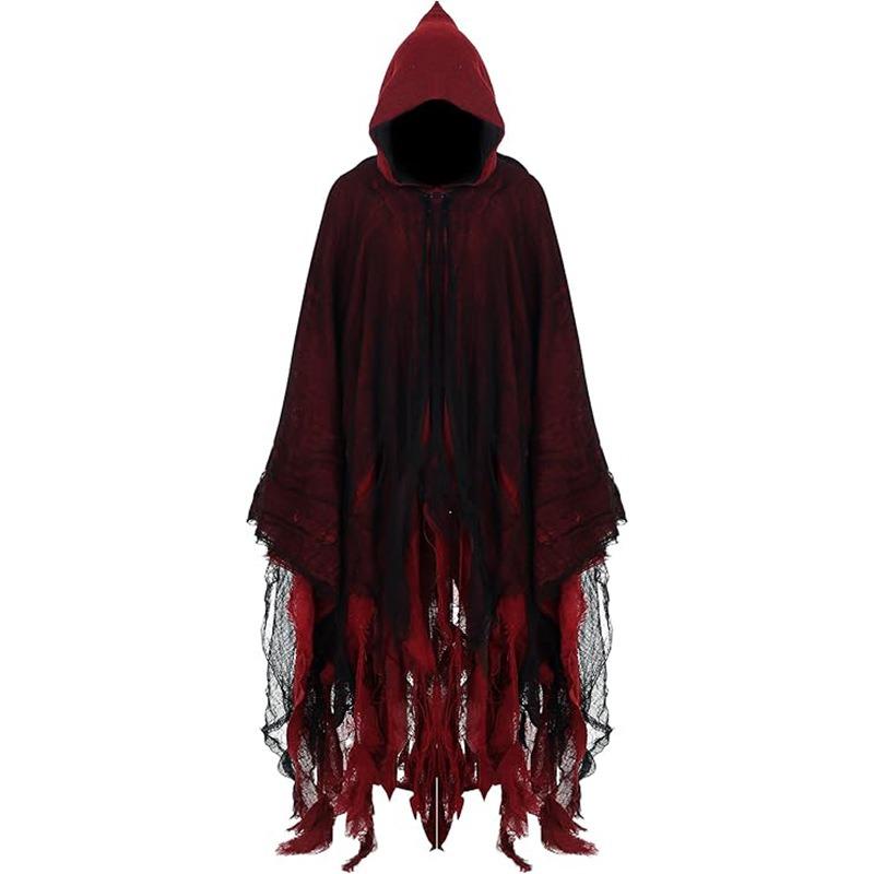 Halloween Adult Cape Witch Cape Grim Reaper Costume Haunted House Costume Dress Up Horror Tricky Costume Props