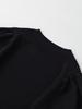 Spring 2026 Women's Round Neck Puff Sleeve Knit Top - European & American Style