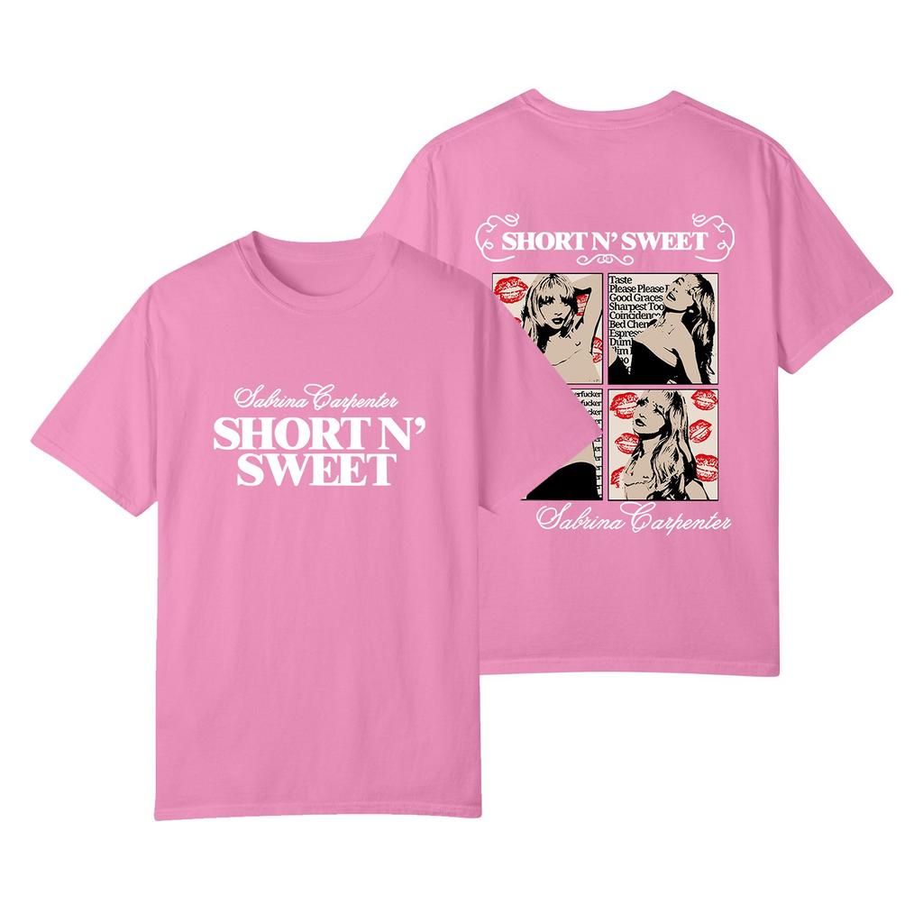 Damen bedrucktes Oberteil mit kurzem Arm und V-Ausschnitt