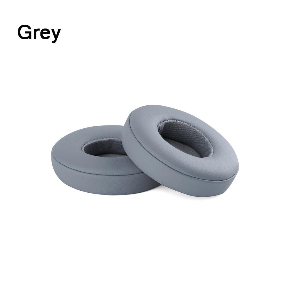 

New Ultra-soft Replacement Earpads For Beats Solo 2 3 Wireless Headphones Earbuds Cushion Wear-resistant Case Cover Accessories сірий