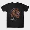 Men Black Print T-shirt Derrick Henry Vintage No-Cut Transfer Paper Print Cotton Tshirt