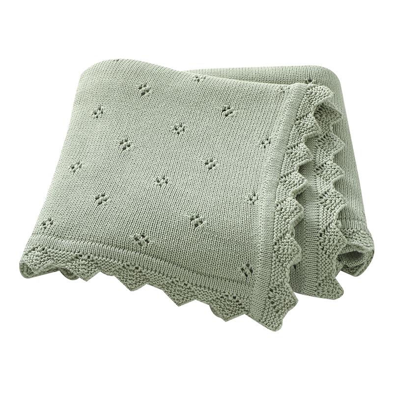 Baby Knitted Blankets Cotton 90*70cm Newborn Boy Girl Swaddle Wrap Best Comfort All Seasons Infant Unisex Stroller Bedding Cover