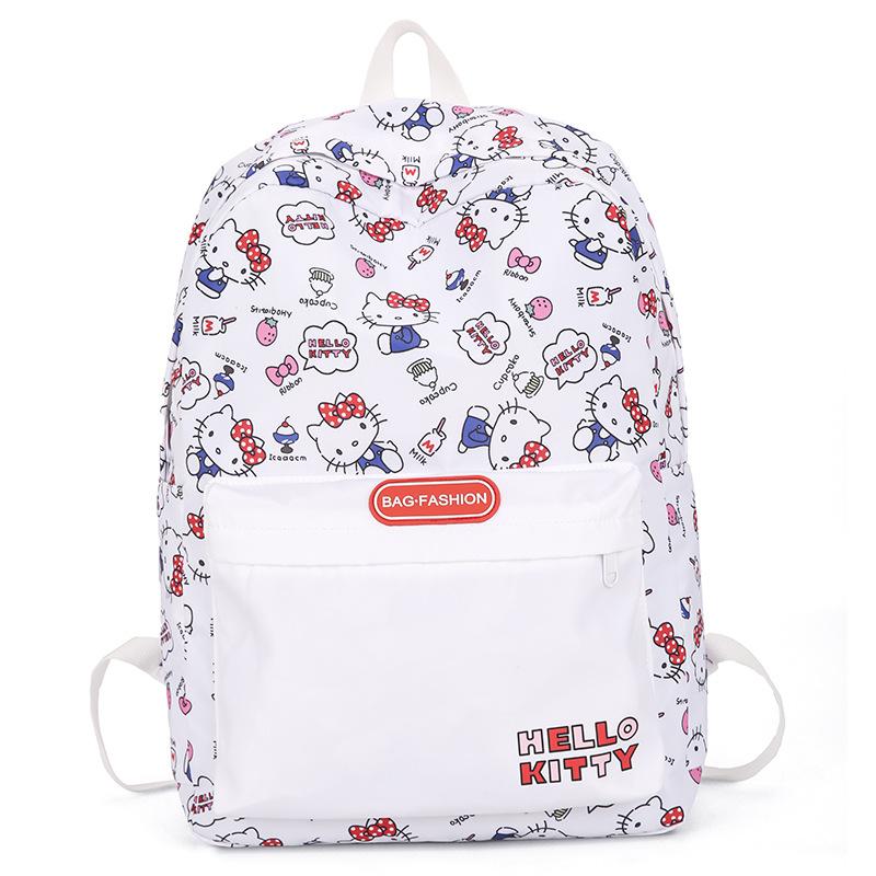 Schoolbag Wholesale New Cartoon Printed Schoolbag Junior High School Girls Backpack New High Value Trend Casual Backpack