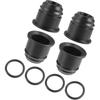 Fuel Injector Holder Spacer, for Toyota 4Runner Base 2.7L 1996-2000 for Toyota Tacoma Base 2.7L 1995-2004 No.90561-10018 Metal Black, 4pcs
